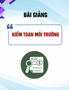 Bài giảng Kiểm toán môi trường [Năm], [Mới Nhất]