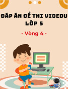 Đáp án VioEdu lớp 5 vòng 4