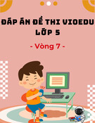 Đáp án VioEdu lớp 5 vòng 7