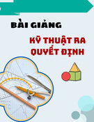 Bài giảng Kỹ thuật ra quyết định: Quan điểm đối ngẫu trong bài toán quy hoạch tuyến tính (Chương 3)