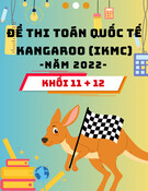 Đề thi toán quốc tế Kangaroo (IKMC) năm 2022 - Lớp 11 + 12