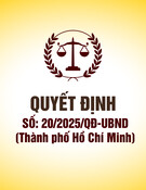 Quyết định số 20/2025/QĐ-UBND Thành phố Hồ Chí Minh: [Thông tin chi tiết/Nội dung chính]