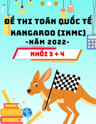 Đề thi toán quốc tế Kangaroo (IKMC) năm 2022 - Lớp 3 + 4