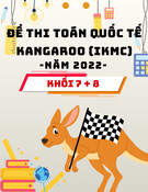 Đề thi toán quốc tế Kangaroo (IKMC) năm 2022 - Lớp 7 + 8