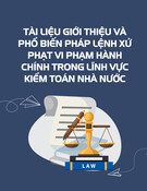 Pháp lệnh Xử phạt vi phạm hành chính trong lĩnh vực kiểm toán nhà nước: Tài liệu giới thiệu và phổ biến