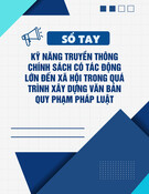 Sổ tay kỹ năng truyền thông chính sách có tác động lớn đến xã hội trong quá trình xây dựng văn bản quy phạm pháp luật