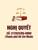 Nghị quyết 27/2025/NQ-HĐND Thành phố Hồ Chí Minh: Thông tin chi tiết