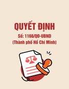 Quyết định 1166/QĐ-UBND Thành phố Hồ Chí Minh: Thông tin chi tiết