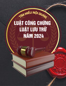 Luật Công Chứng 2024 và Luật Lưu Trữ 2024: Tìm Hiểu Nội Dung Chi Tiết