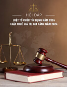 Hỏi đáp Luật Tổ chức Tín dụng, Luật Thuế giá trị gia tăng năm 2024