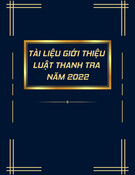 Luật Thanh tra năm 2022: Tài liệu giới thiệu chi tiết nhất