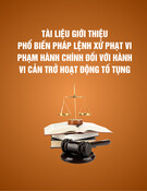 Pháp lệnh Xử phạt vi phạm hành chính đối với hành vi cản trở hoạt động tố tụng: Tài liệu giới thiệu, phổ biến