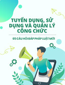 Tuyển dụng, sử dụng và quản lý công chức: 65 câu hỏi đáp pháp luật mới nhất