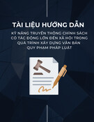 Hướng dẫn kỹ năng truyền thông chính sách có tác động lớn đến xã hội trong xây dựng văn bản quy phạm pháp luật