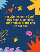 Hỏi đáp Luật Hôn nhân & Gia đình và Luật Phòng chống Bạo lực Gia đình: Tài liệu [chuẩn/mới nhất]