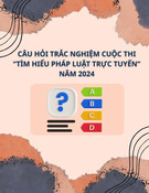 Câu hỏi trắc nghiệm Cuộc thi Tìm hiểu pháp luật trực tuyến năm 2024