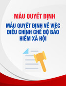 Mẫu Quyết định Điều Chỉnh Chế Độ Bảo Hiểm Xã Hội chuẩn nhất