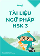 Tài liệu Ngữ pháp HSK 3 [chuẩn nhất/ đầy đủ/ chi tiết]