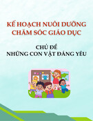 Kế hoạch nuôi dưỡng, chăm sóc, giáo dục chủ đề “Những con vật đáng yêu”