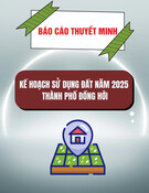 Báo cáo thuyết minh Kế hoạch sử dụng đất năm 2025 thành phố Đồng Hới