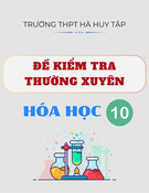 Đề kiểm tra Hóa học lớp 10 năm 2024-2025 trường THPT Hà Huy Tập (có đáp án)