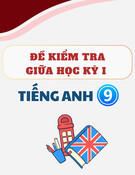 Đề kiểm tra giữa học kì 1 môn Tiếng Anh lớp 9 năm 2024-2025: Tổng hợp đề thi mới nhất