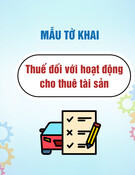 Mẫu Tờ khai thuế đối với hoạt động cho thuê tài sản chuẩn nhất