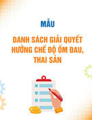Mẫu Danh Sách Giải Quyết Hưởng Chế Độ Ốm Đau, Thai Sản, Dưỡng Sức Phục Hồi Sức Khỏe [Mới Nhất]