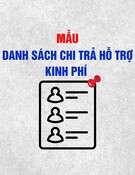 Mẫu Danh sách chi trả hỗ trợ kinh phí đào tạo chuyển đổi nghề nghiệp, khám chữa bệnh nghề nghiệp, phục hồi chức năng lao động, huấn luyện an toàn vệ sinh lao động