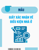 Mẫu giấy xác nhận điều kiện nhà ở [mới nhất]