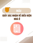 Mẫu giấy xác nhận điều kiện nhà ở [mới nhất]