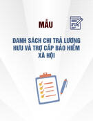 Mẫu Danh Sách Chi Trả Lương Hưu và Trợ Cấp Bảo Hiểm Xã Hội chuẩn nhất