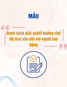 Mẫu danh sách giải quyết hưởng chế độ thai sản cho người lao động chuẩn nhất