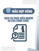 Mẫu hợp đồng dịch vụ thực hiện nhiệm vụ của công chức chuẩn nhất