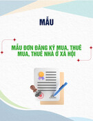 Mẫu đơn đăng ký mua, thuê mua, thuê nhà ở xã hội [Chuẩn nhất]