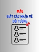 Mẫu giấy xác nhận về đối tượng: [Hướng dẫn chi tiết/ Thông tin cần biết]