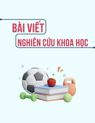 Nghiên cứu lựa chọn trò chơi vận động nâng cao thể lực, kết quả học tập môn Giáo dục thể chất cho sinh viên Dược học năm nhất Học viện Y - Dược học cổ truyền Việt Nam