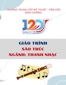 Giáo trình Sáo trúc Thanh nhạc Trung cấp: Trường Trung cấp Mỹ thuật - Văn hóa Bình Dương