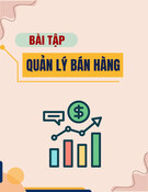 Bài tập Quản lý bán hàng: Tổng hợp đầy đủ, chi tiết