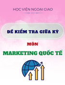 Đề kiểm tra giữa kì môn Marketing quốc tế: Tổng hợp đề thi và tài liệu ôn tập