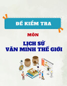 Đề kiểm tra giữa kì môn Lịch sử văn minh thế giới