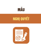 Mẫu Nghị Quyết (Mẫu 1.1) chuẩn nhất