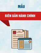 Mẫu Biên bản hành chính chuẩn (Mẫu 1.9)