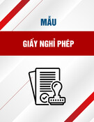 Mẫu Giấy nghỉ phép (Mẫu 1.10) chuẩn nhất