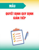 Mẫu Quyết định quy định gián tiếp (Mẫu 1.3) chuẩn nhất