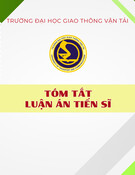 Nghiên cứu tham số khí hậu, vật liệu và phương pháp thiết kế mặt đường mềm phù hợp cho Cộng hòa Dân chủ Nhân dân Lào: Tóm tắt Luận án Tiến sĩ