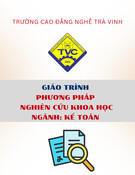 Giáo trình Phương pháp nghiên cứu khoa học Kế toán Cao đẳng - Trường Cao đẳng nghề Trà Vinh