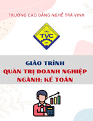 Giáo trình Quản trị doanh nghiệp Kế toán Cao đẳng - Trường Cao đẳng nghề Trà Vinh