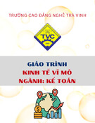 Giáo trình Kinh tế vĩ mô (Kế toán Cao đẳng): Chuẩn nhất từ Trường Cao đẳng nghề Trà Vinh