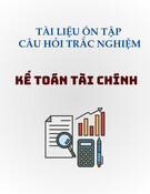 Tài liệu ôn tập trắc nghiệm Kế toán tài chính: Tổng hợp câu hỏi và bài tập